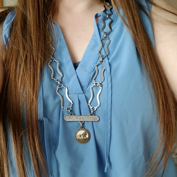 Relisted - vintage Sons of Italy lodge jewel necklace OSIA - Picture 3 of 7